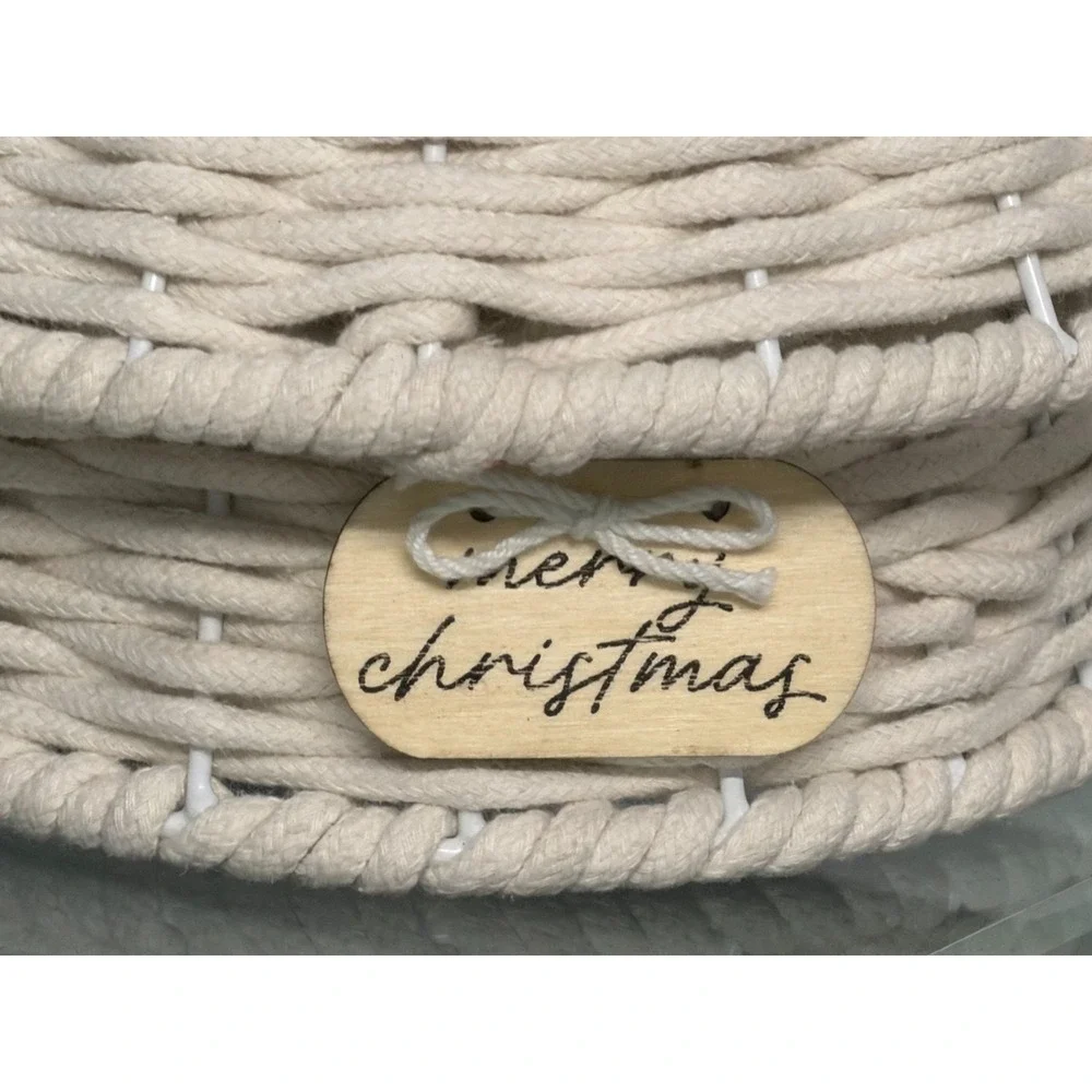 Nautical Rope Christmas Tree Natural Woven 15.5